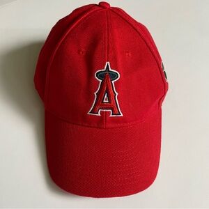 Los Angeles Angels Hat Baseball Red Franchise Logo Cap Adjustable Clover Irish